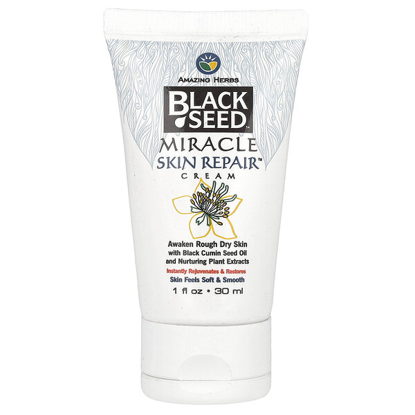 Black Seed, Miracle Skin Repair Cream, 1 fl oz (30 ml) Amazing Herbs