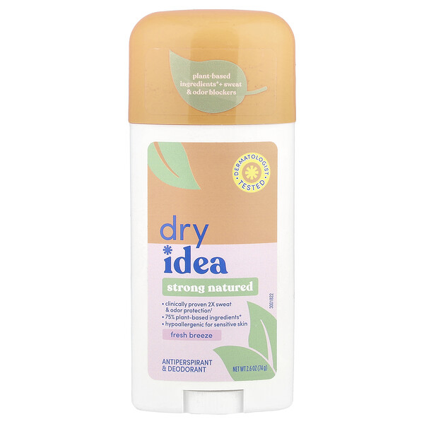 Strong Natured, Antiperspirant & Deodorant, Fresh Breeze, 2.6 oz (74 g) Dry Idea