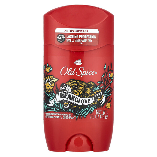 Antiperspirant & Deodorant, Bearglove, 2.6 oz (73 g) Old Spice