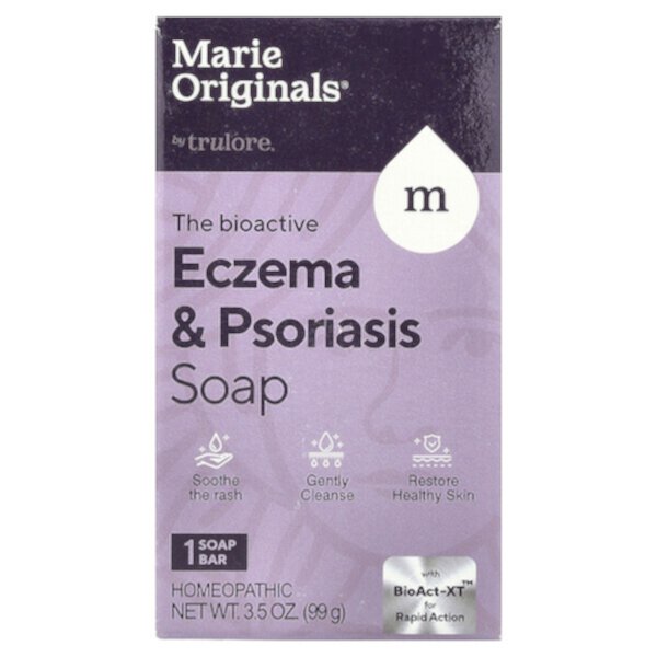 The Bioactive Eczema & Psoriasis Bar Soap, 3.5 oz (99 g) Marie Originals