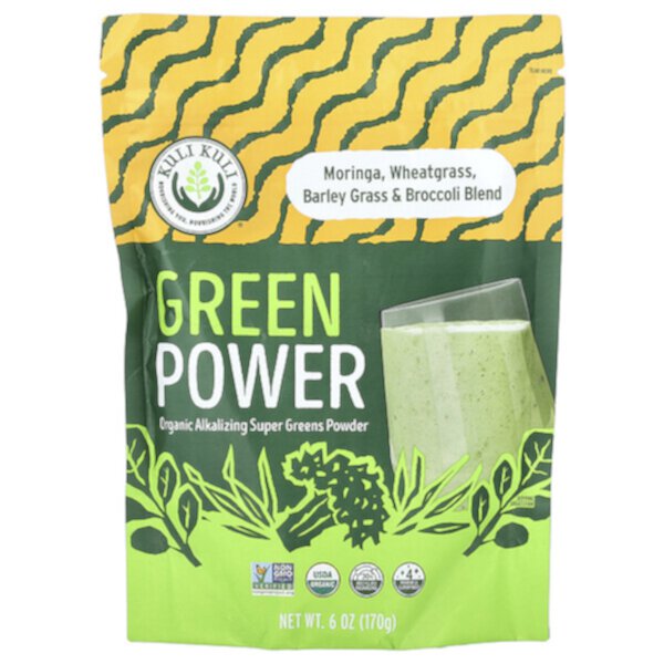 Green Power, Organic Alkalizing Super Greens Powder, 6 oz (170 g) Kuli Kuli