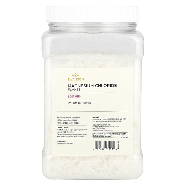 Magnesium Chloride Flakes, 26.4 oz (0.75 kg) Swanson