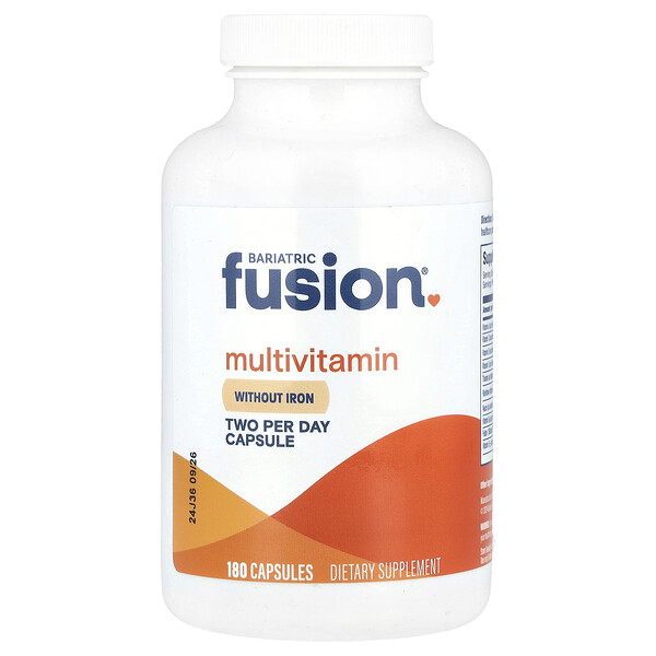 Multivitamin Without Iron, 180 Capsules Bariatric Fusion