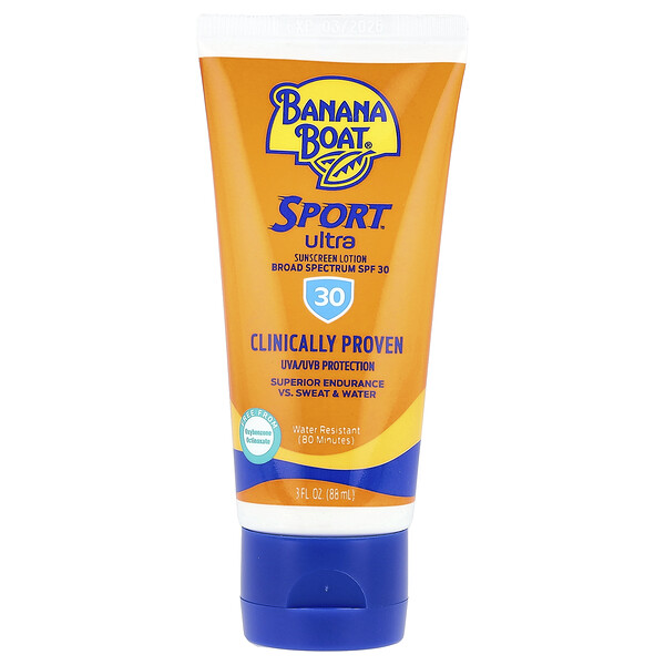 Sport™ Ultra, Sunscreen Lotion, SPF 30, 3 fl oz (88 ml) Banana Boat