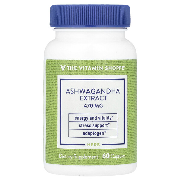 Ashwagandha Extract , 470 mg , 60 Capsules The Vitamin Shoppe