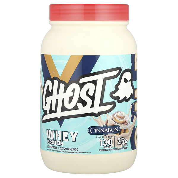 Whey Protein Powder, Cinnabon®, 2 lb (918 g) Ghost