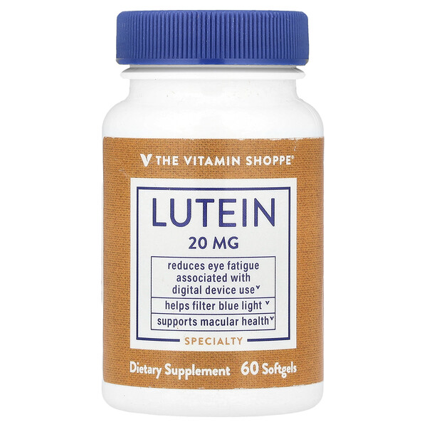 Lutein, 20 mg, 60 Softgels The Vitamin Shoppe