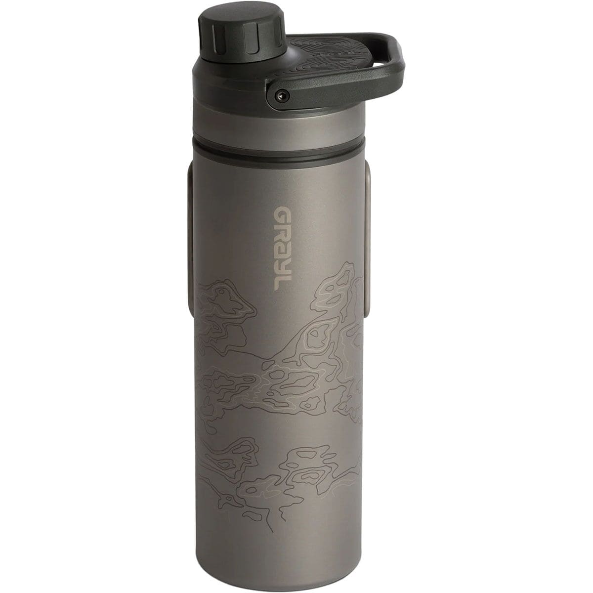 UltraPress Titanium Filter & Purifier Bottle - 16.9oz Grayl