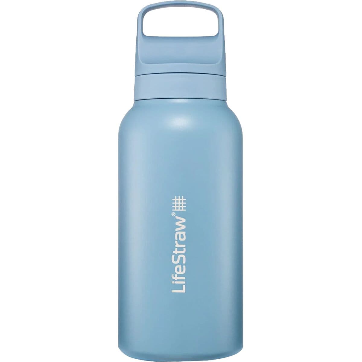 Go Series Stainless Steel 1L Water Filter Bottle LifeStraw