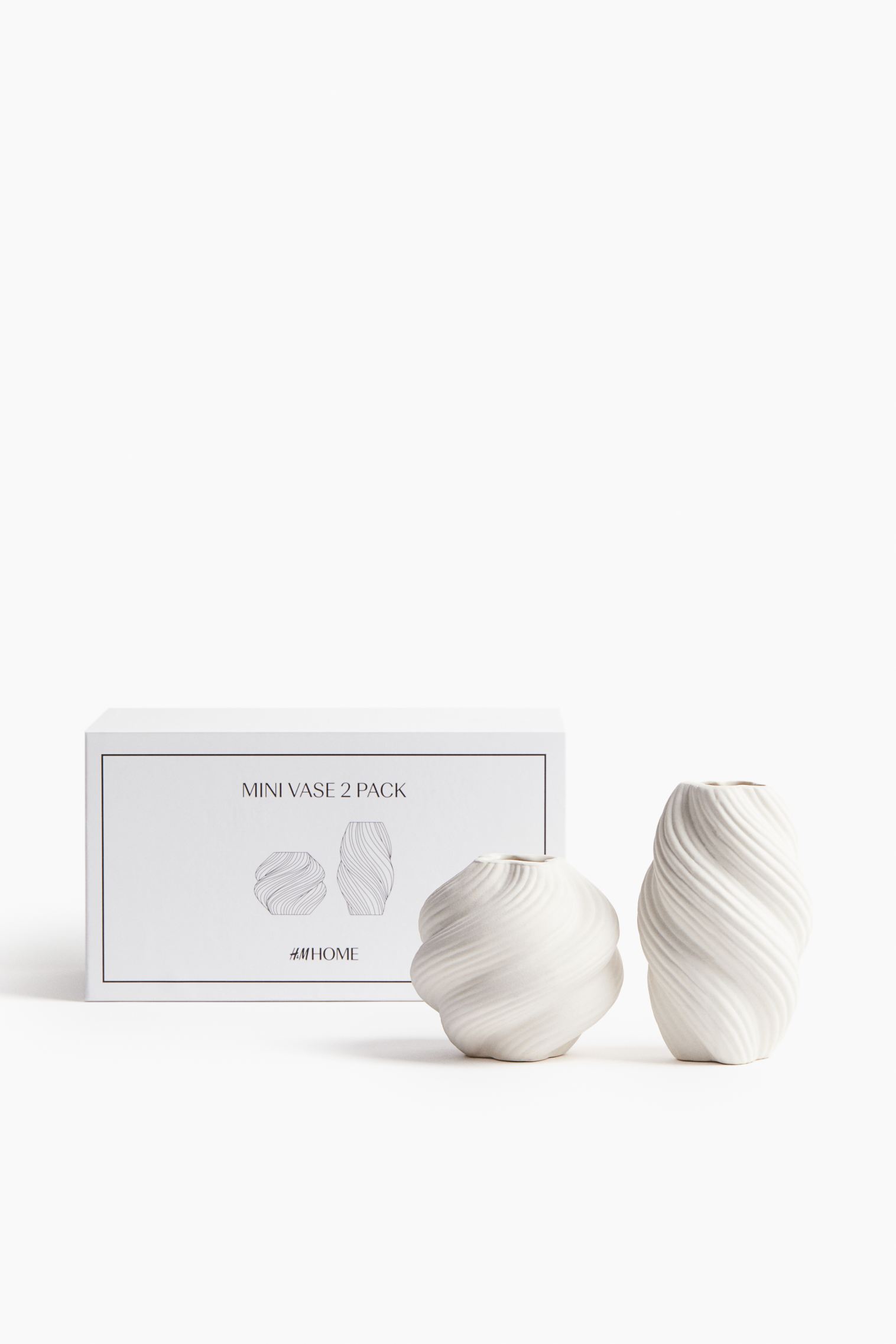 2-pack Mini Stoneware Vases H&M