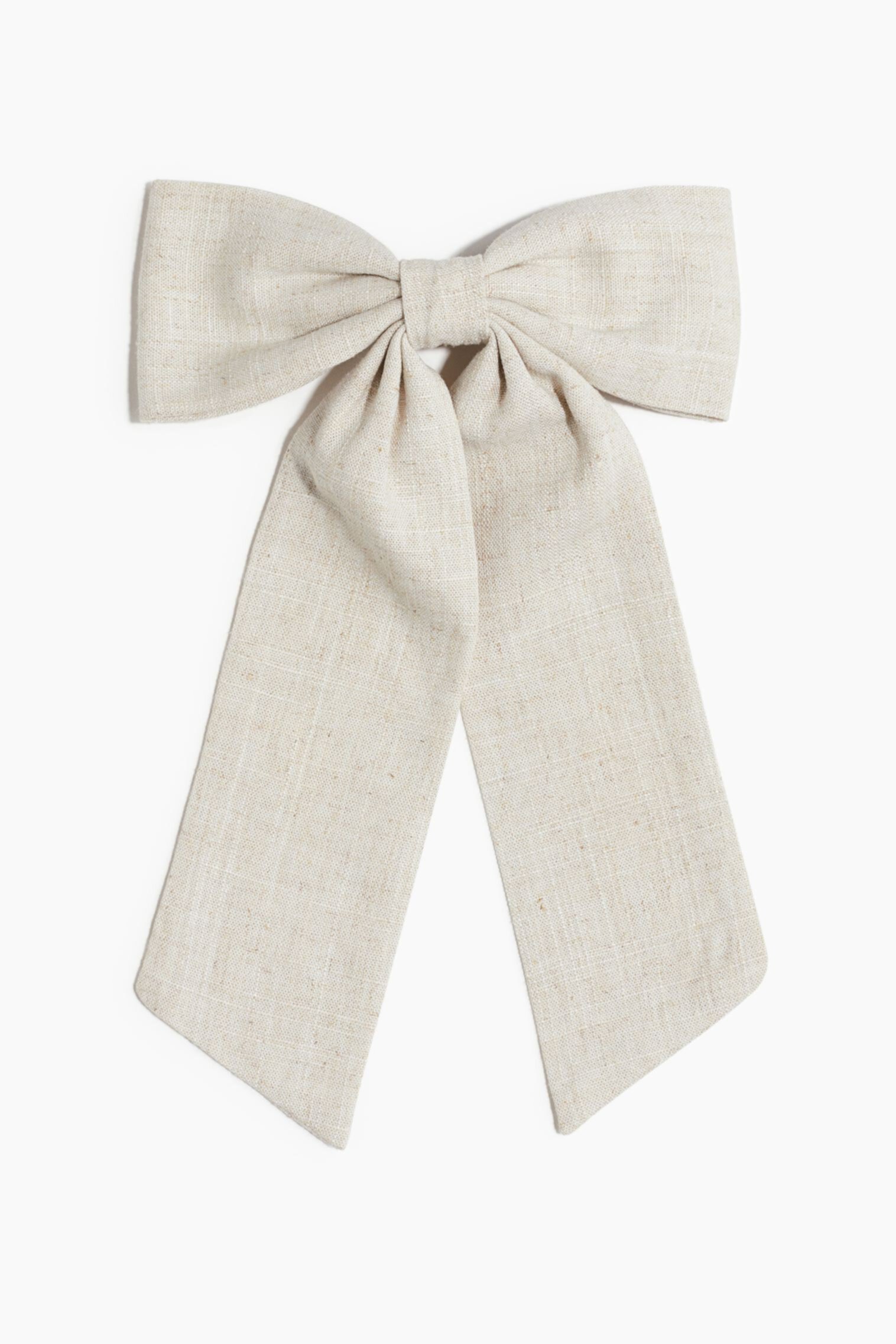 Linen-Blend Bow Hair Clip H&M