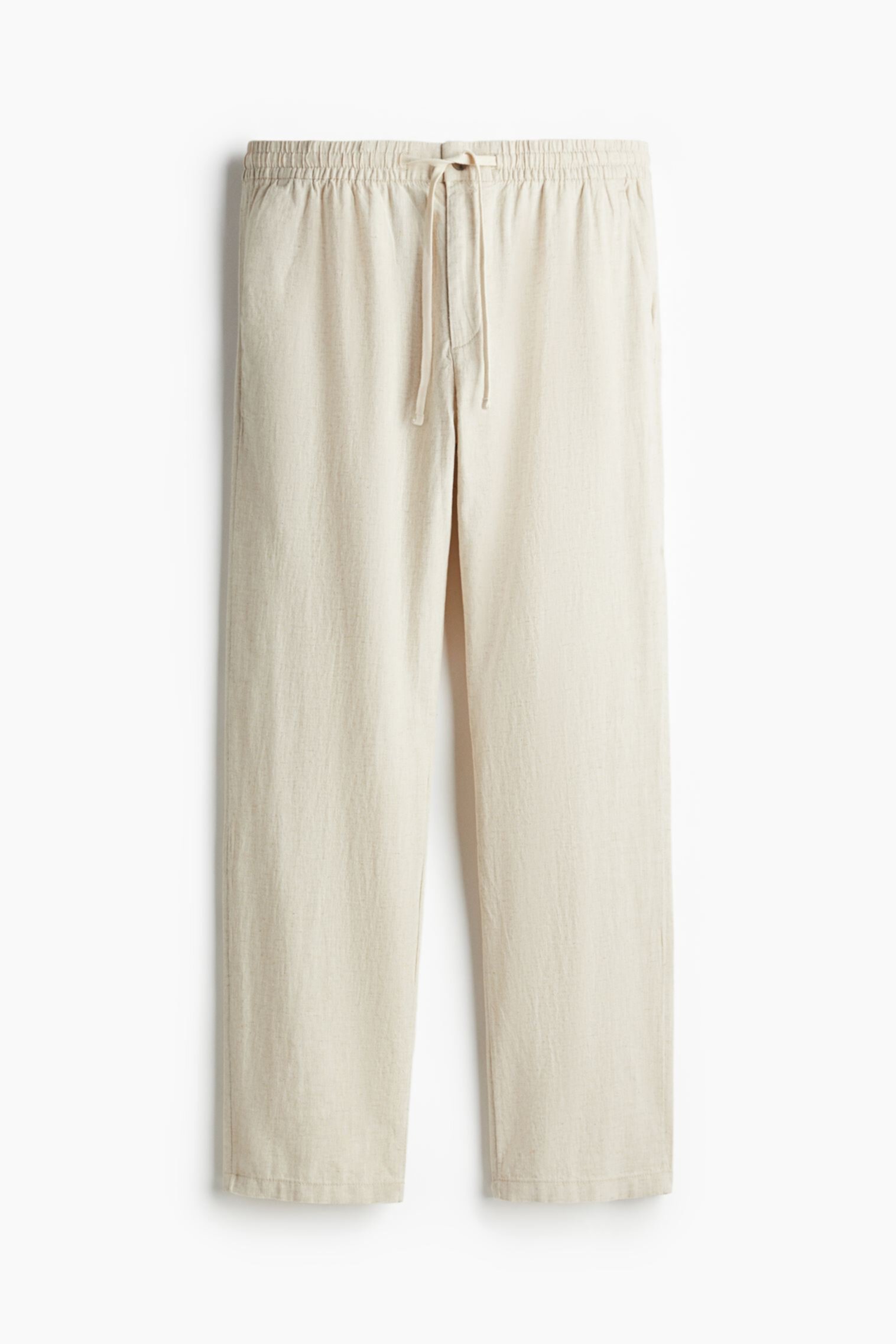 Regular-Fit Linen-Blend Pants H&M