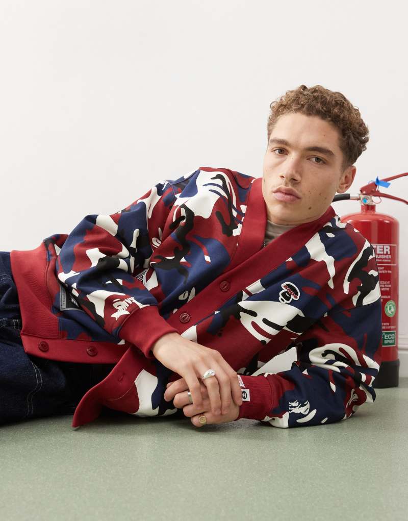 Aape By A Bathing Ape universe cardigan in multi Aape By A Bathing Ape®