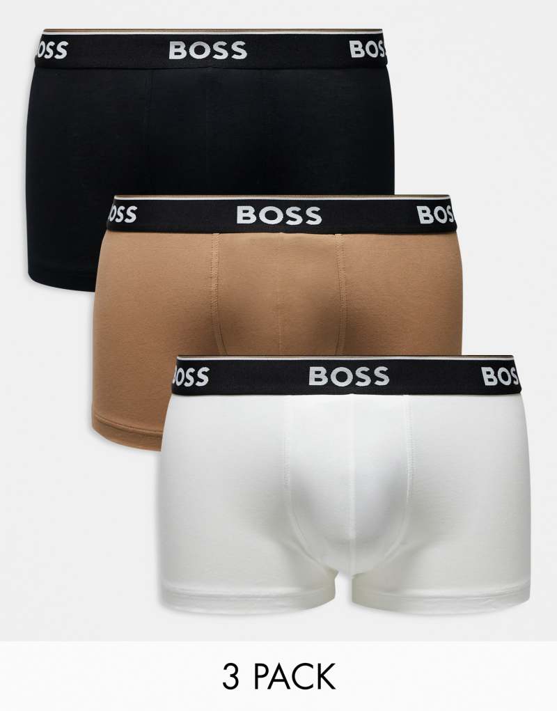 BOSS Bodywear 3 pack Power trunks in multi Boss