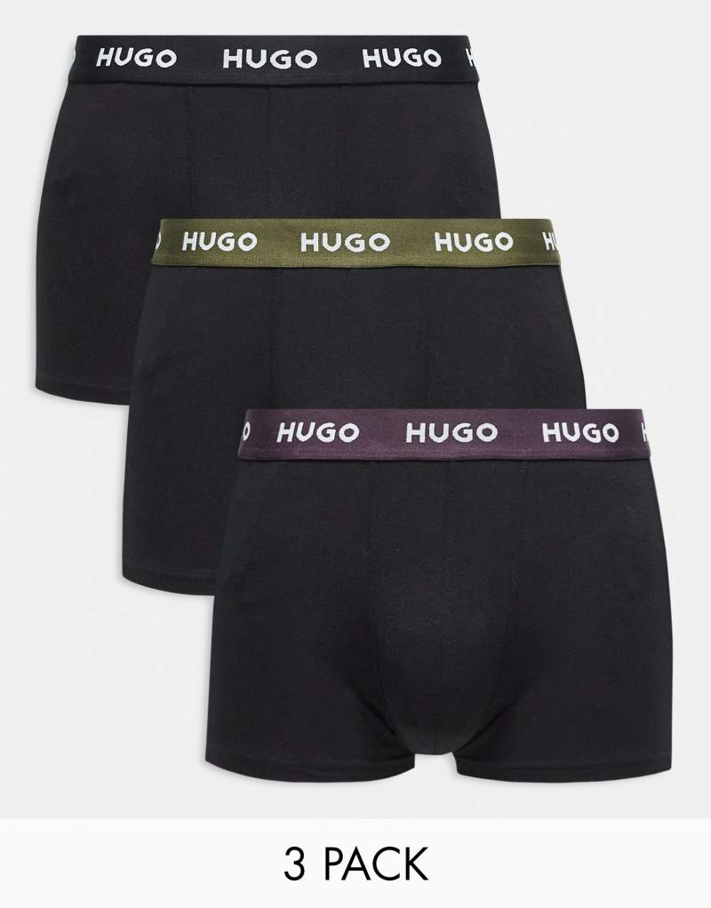 HUGO Bodywear 3 pack trunks in multi Boss