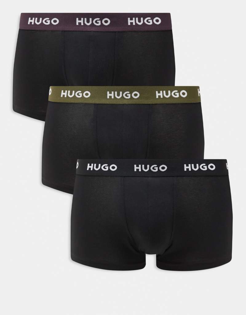 HUGO Bodywear 3 pack trunks in multi Boss