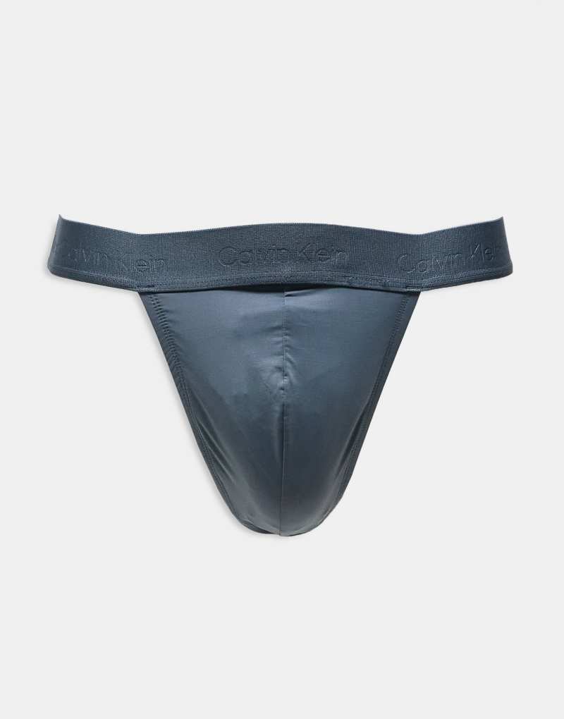 Calvin Klein Sculpt thong in blue Calvin Klein