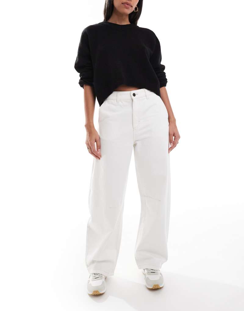 Cotton On barrel leg jean in vintage white Cotton On