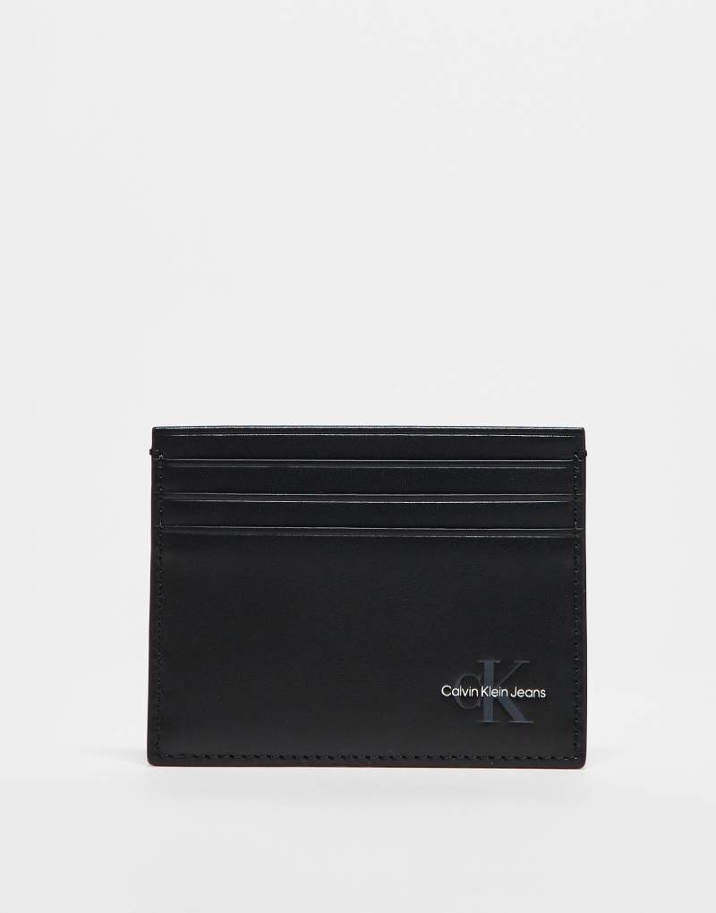 Calvin Klein Jeans logo card holder in black Calvin Klein