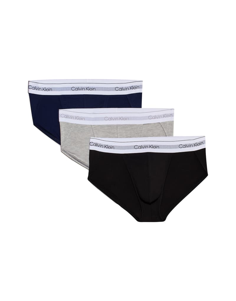 Calvin Klein Modern Air active 3 pack sport brief in black/navy/gray Calvin Klein