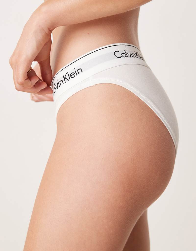 Calvin Klein Modern Cotton bikini style briefs in white Calvin Klein