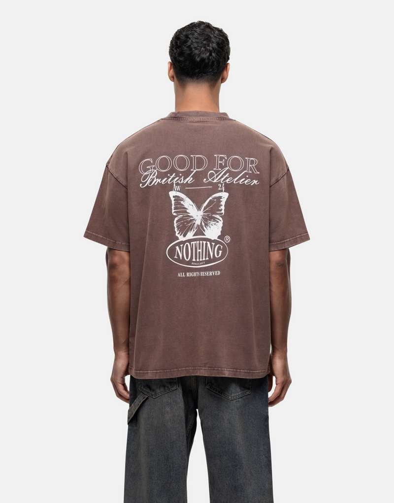 Good For Nothing collection t-shirt in rust  Good For Nothing