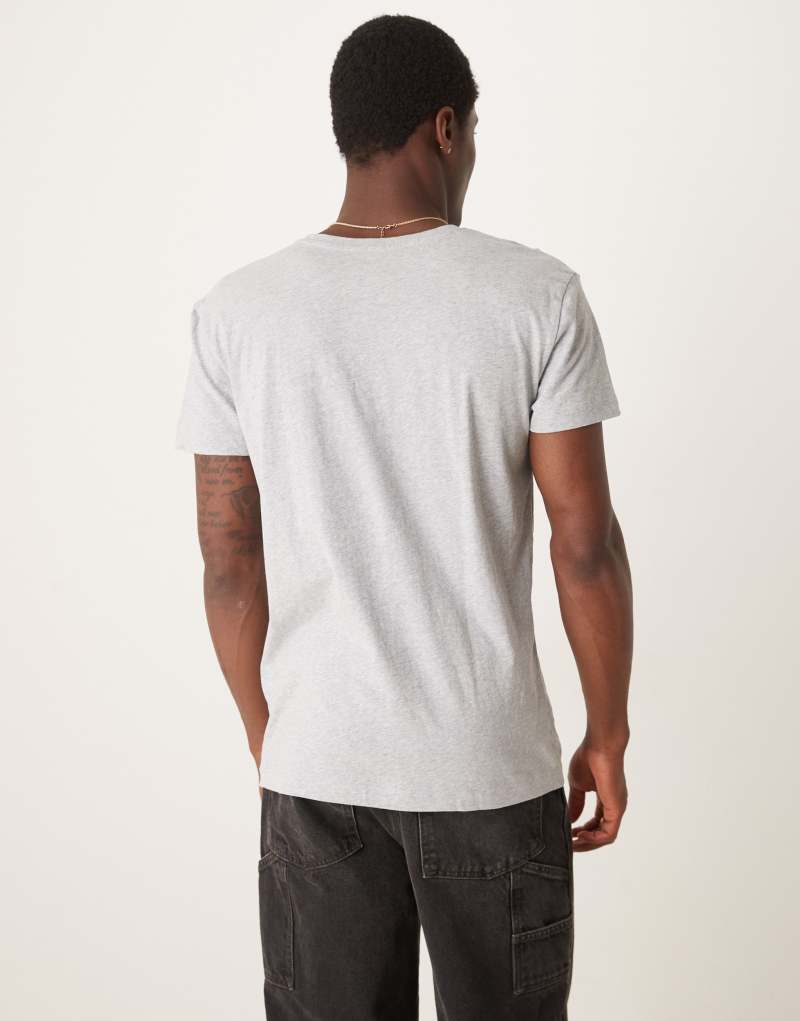 GANT 2 pack lounge tops with shield logo in gray and navy Gant