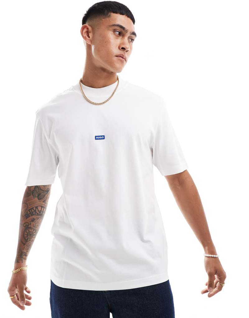 HUGO Blue Nieros t-shirt in white Hugo Blue