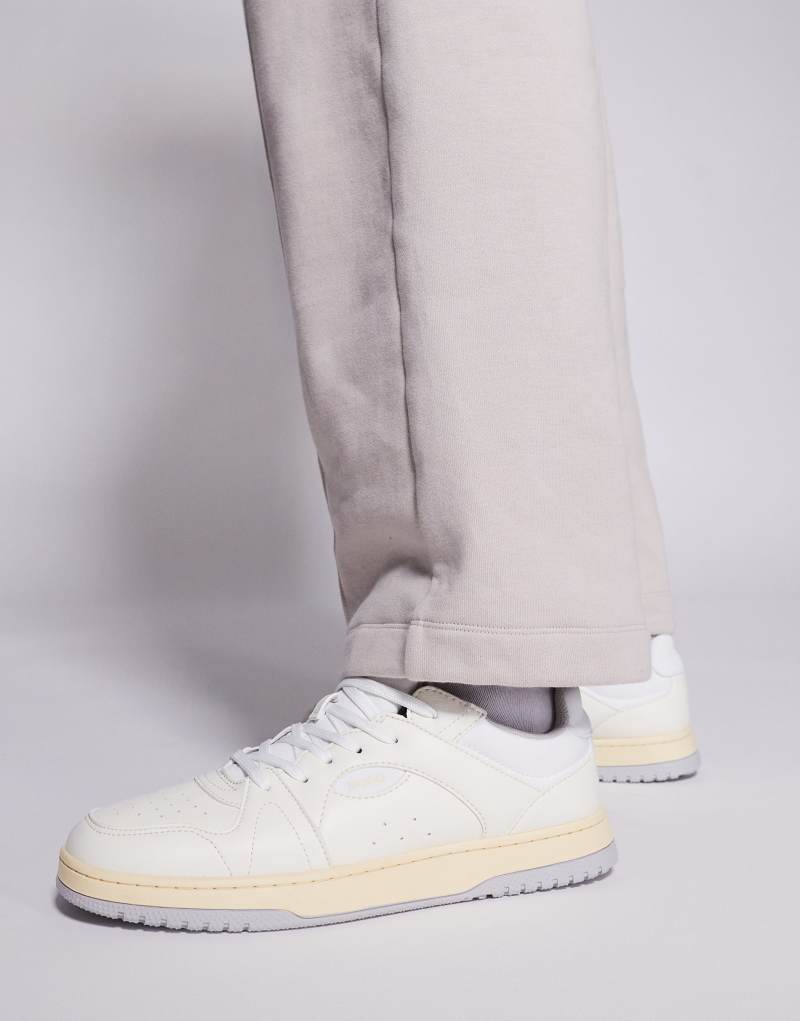 HUGO Red Hardian vintage sneakers in off white Hugo Red