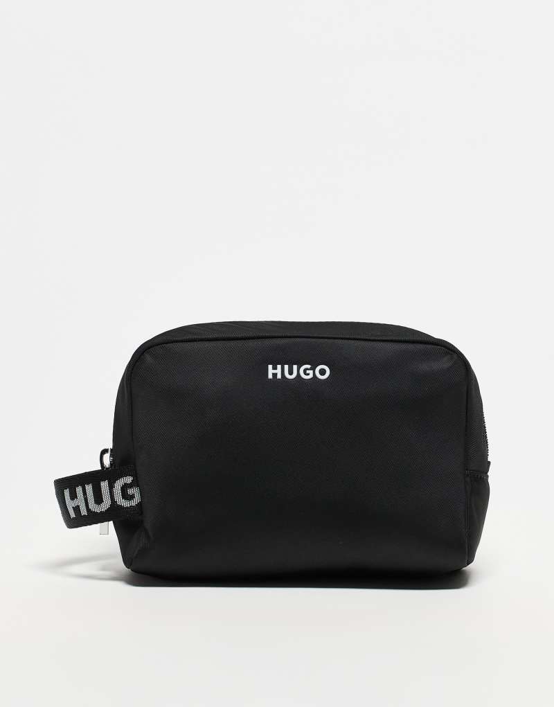 HUGO Red Bel vanity makeup bag in black Hugo Red