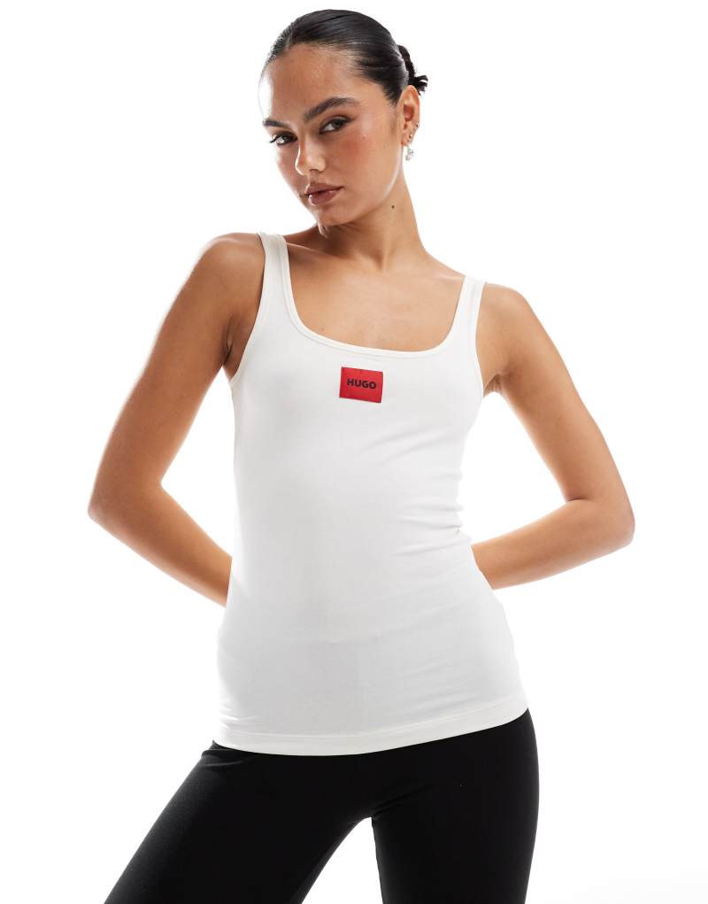 HUGO Bodywear red label tank top in white Hugo Red