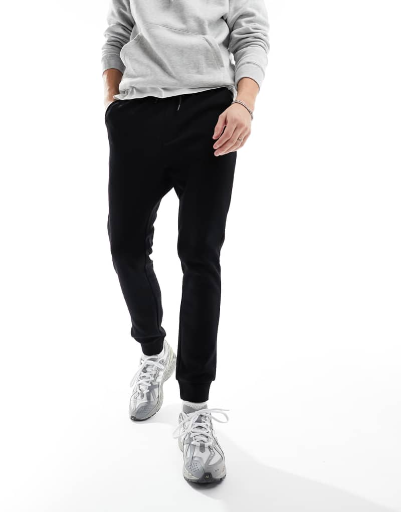 Jack & Jones slim fit sweatpants in black Jack & Jones