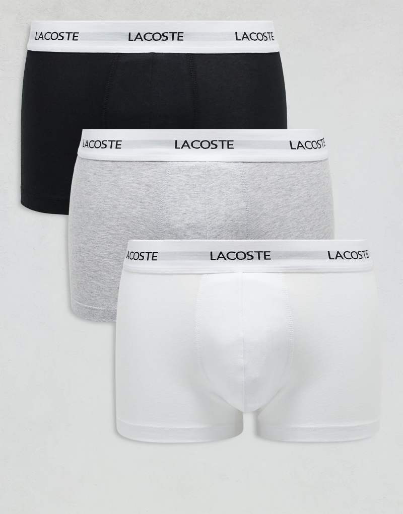 Lacoste 3 pack trunks in multi  Lacoste