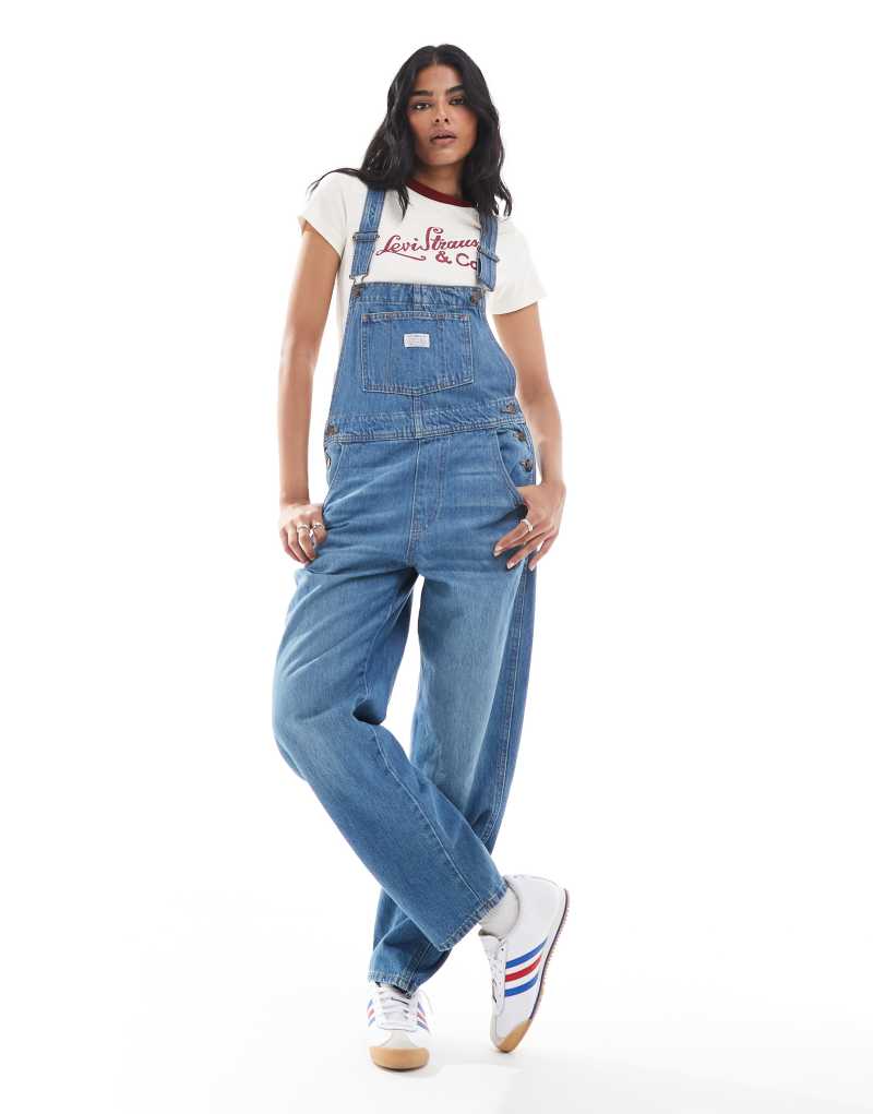 Levi's vintage fit denim overalls in light blue Levi's®