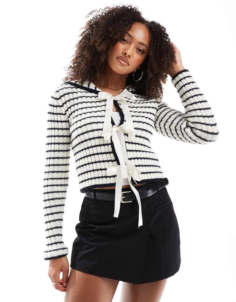 Miss Selfridge striped sailor cardigan Miss Selfridge