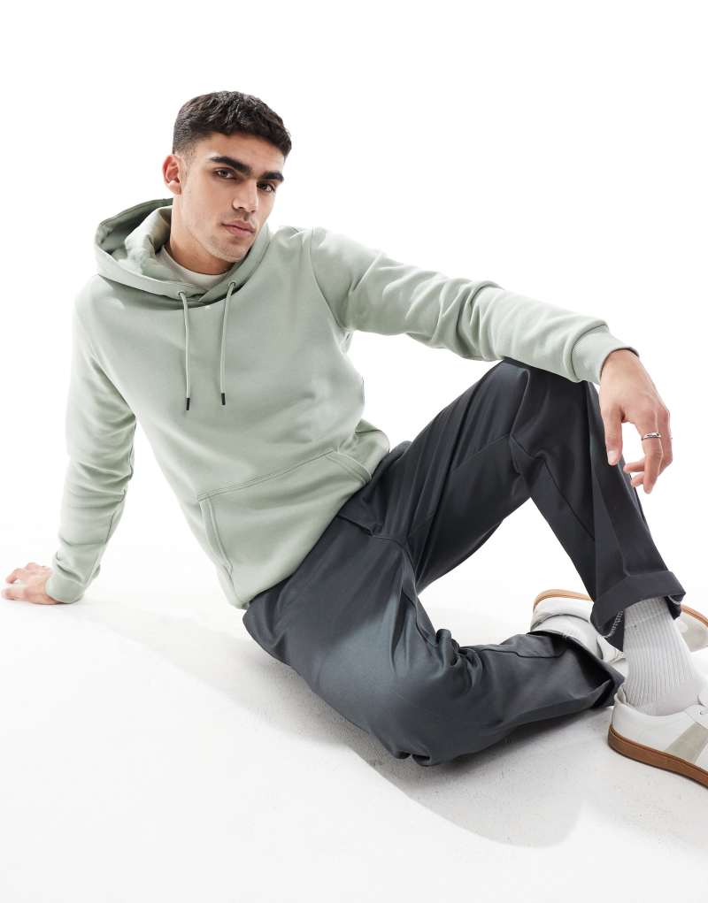 ONLY & SONS hoodie in washed sage Only & Sons