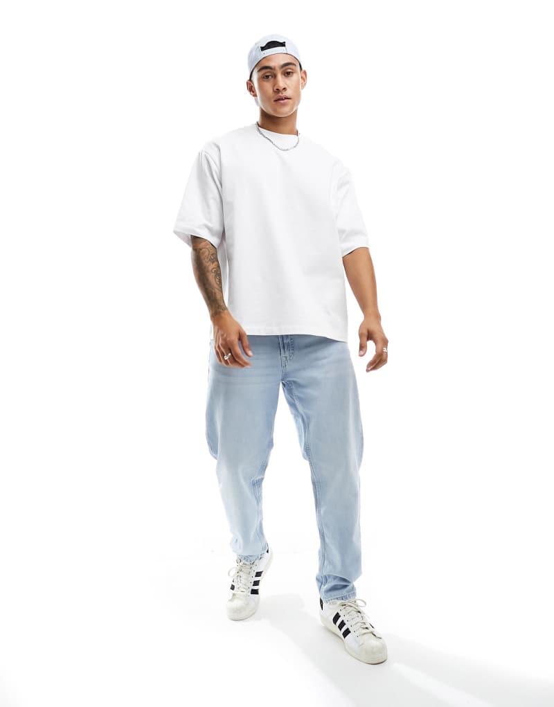 Only & Sons super oversize t-shirt in white Only & Sons