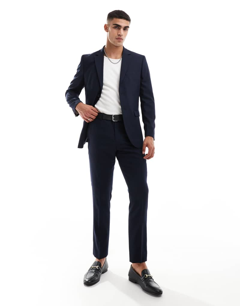 Selected Homme Neil regular fit pants in navy Selected