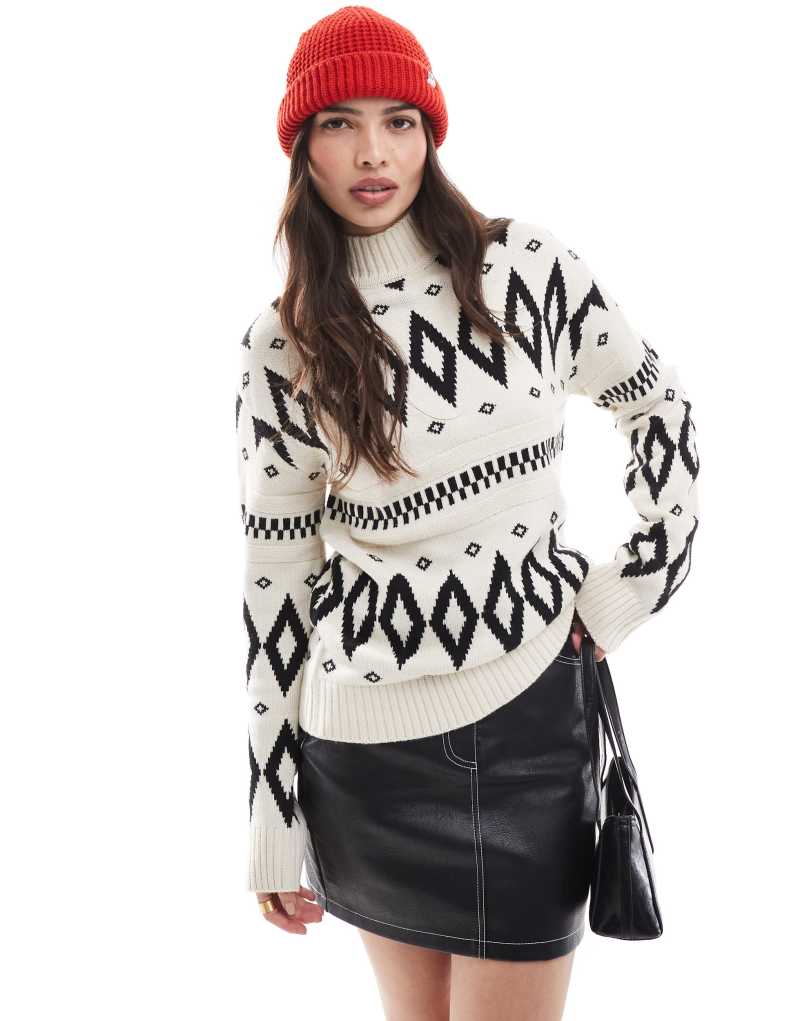 Threadbare knitted sweater in printed design Threadbare