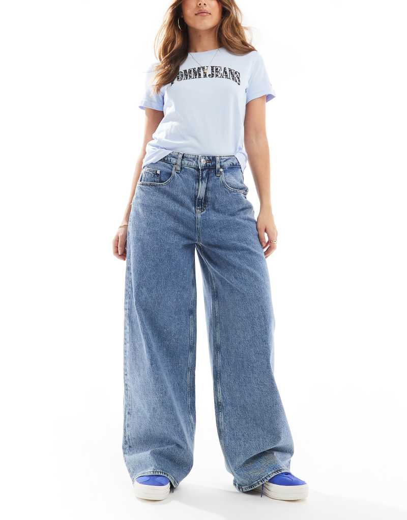 Tommy Jeans Charlie baggy wide leg jeans in mid wash Tommy Jeans