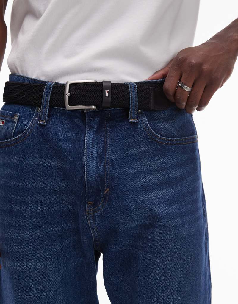 Tommy Hilfiger Denton belt in black Tommy Hilfiger