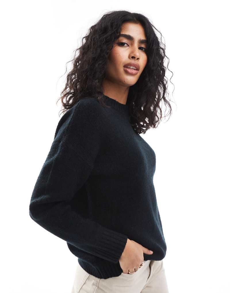 Threadbare knit sweater in black Threadbare