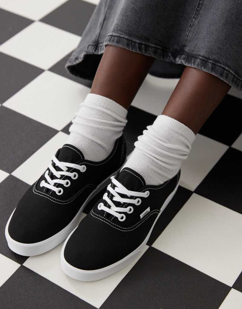 Vans Authentic Lowpro sneakers in black and white Vans