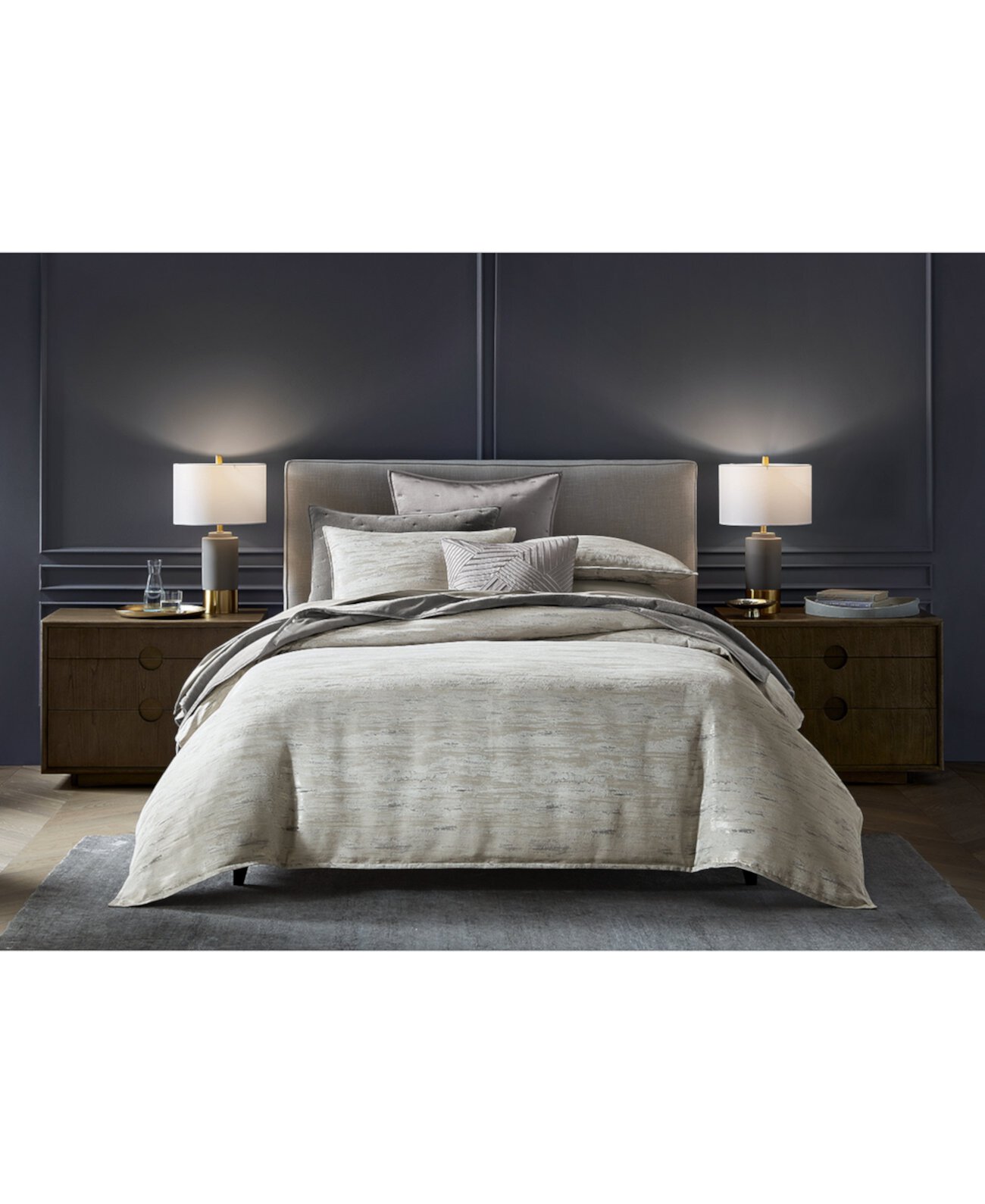 Impasto Stone 3-Pc. Comforter Set, King, Exclusively at Macy’s Hotel Collection