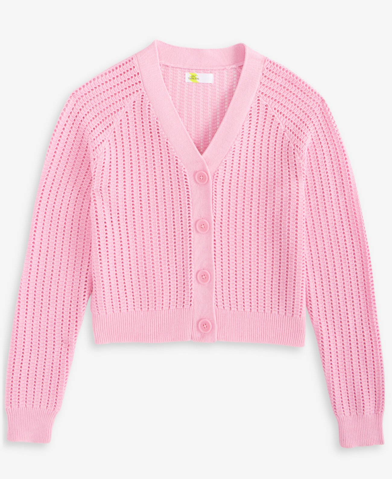 Little & Big Girls V-Neck Button Cardigan, Exclusively at Macy's Epic Threads