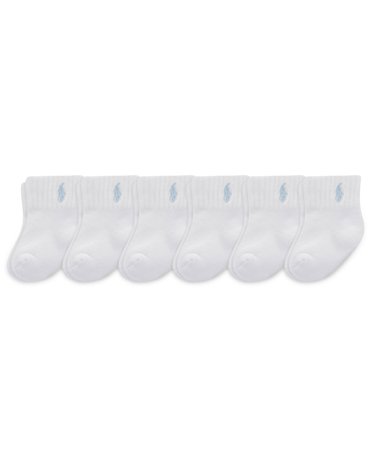 Baby Boys Polo Baby Sport Quarter Socks, 6 Pack Polo Ralph Lauren