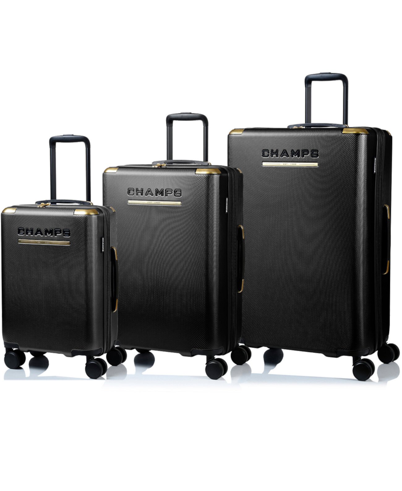 3-Piece Luxe II Collection Hardside Luggage Set Champs