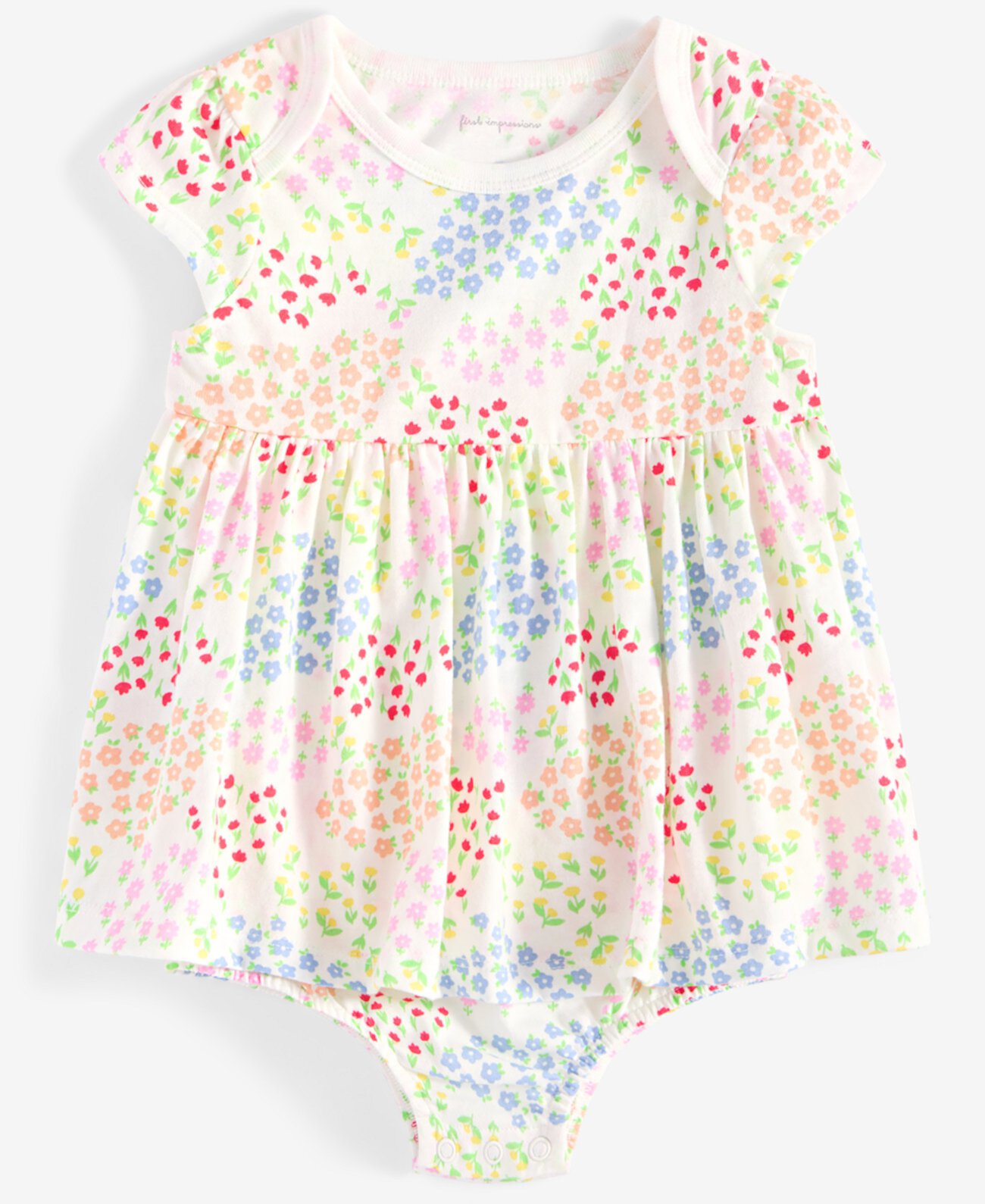 Baby Girls Flower Garden Printed Skirted Sunsuit, Exclusively at Macy's First Impressions