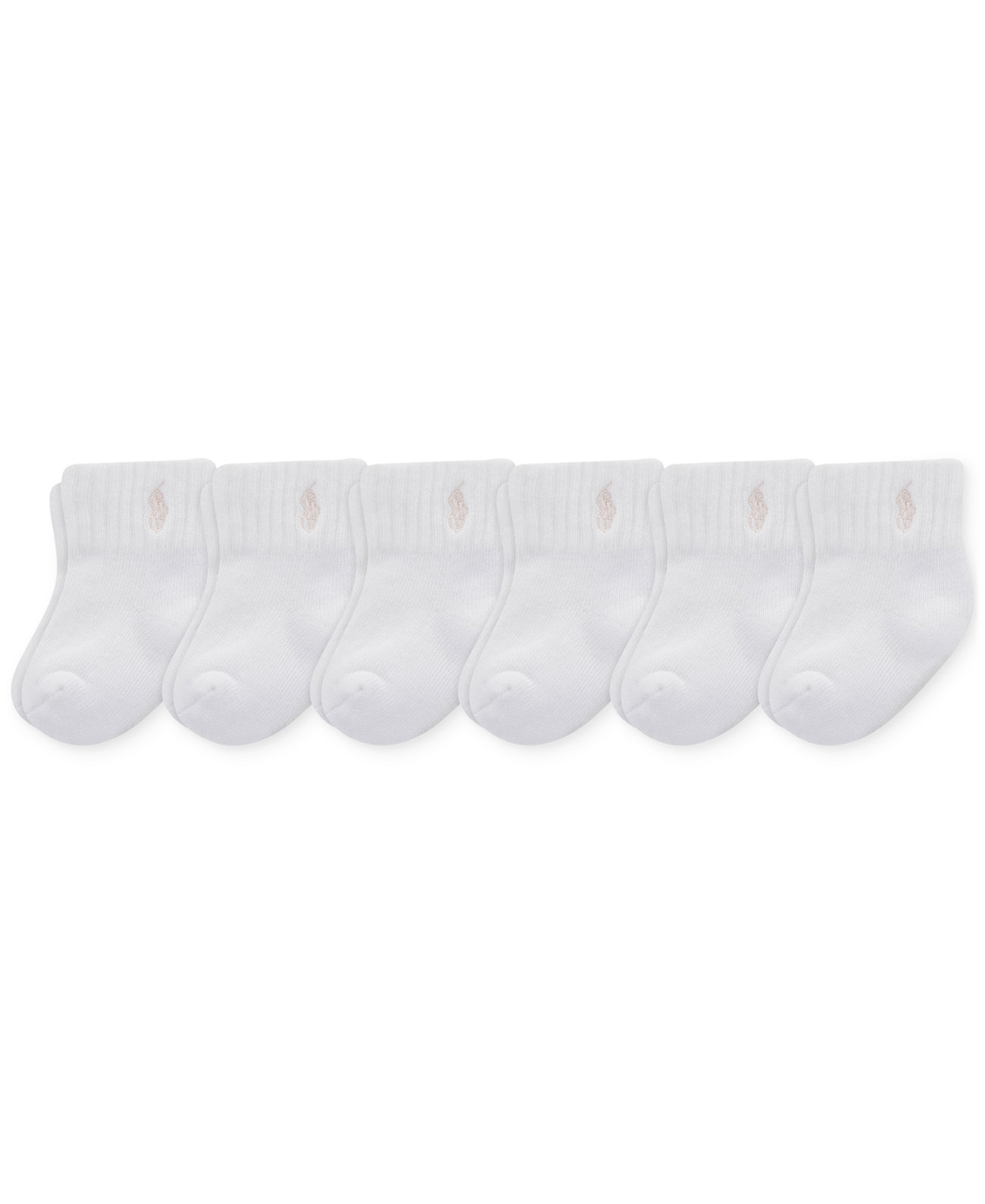 Baby Girl Sport Quarter Socks, 6-Pack Polo Ralph Lauren