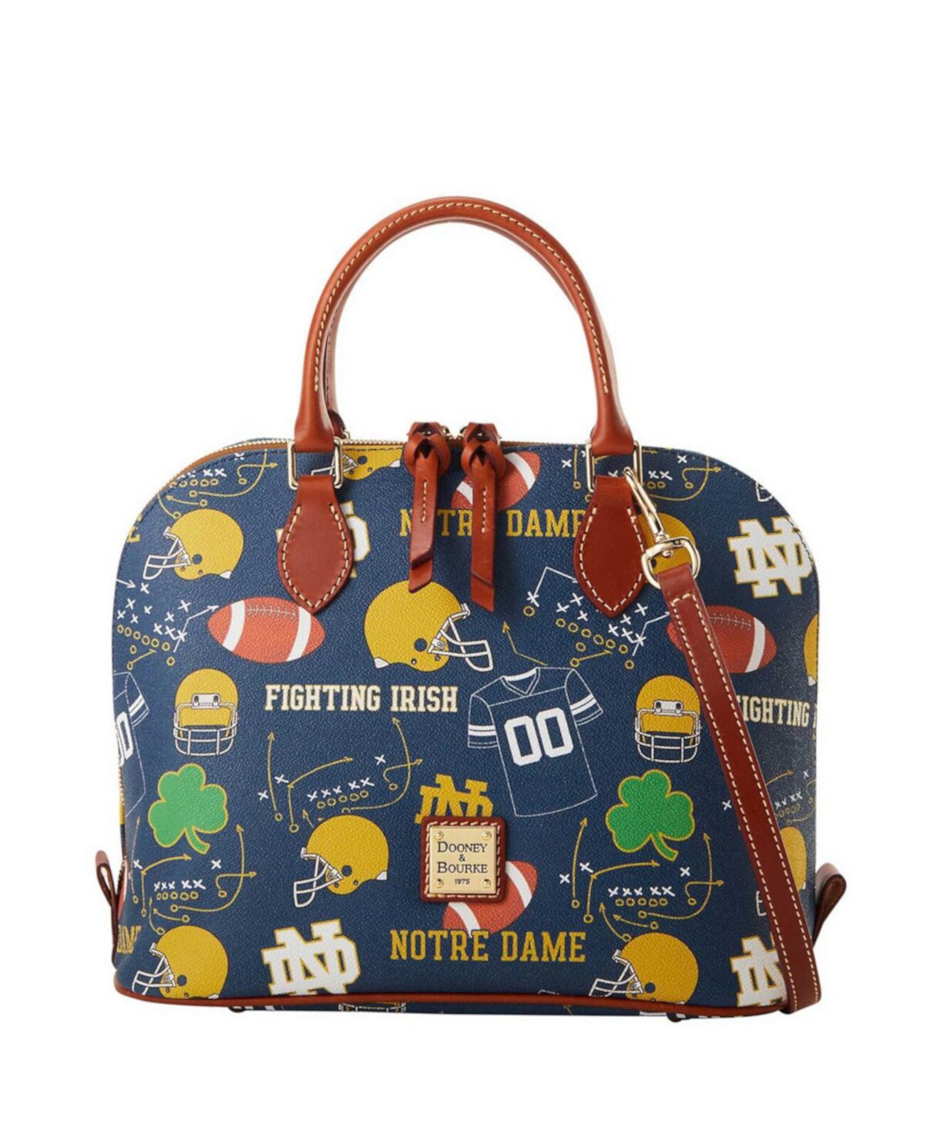 Notre Dame Fighting Irish Game Day Zip Satchel Dooney & Bourke